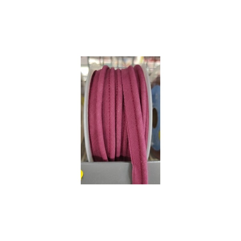 Mercerie - Passepoil polycoton 15mm lie de vin