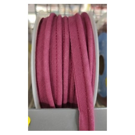 Mercerie - Passepoil polycoton 15mm lie de vin
