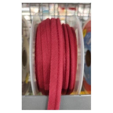 Mercerie - Passepoil polycoton 15mm bordeaux