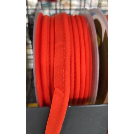 Mercerie - Passepoil polycoton 15mm orange foncé