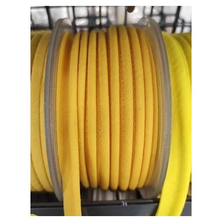 Mercerie - Passepoil polycoton 15mm jaune