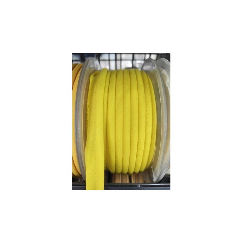 Mercerie - Passepoil polycoton 15mm jaune claire