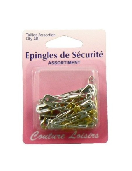 mercerie, boite d'épingles de sécurité, accessoires couture