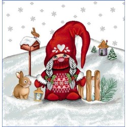 CARRÉ -Pere noel et la cheminée