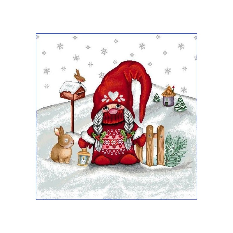 CARRÉ -Pere noel et la cheminée