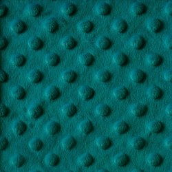 Minky tissu doudou paon