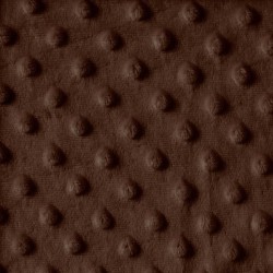 Minky - Tissu doudou cacao