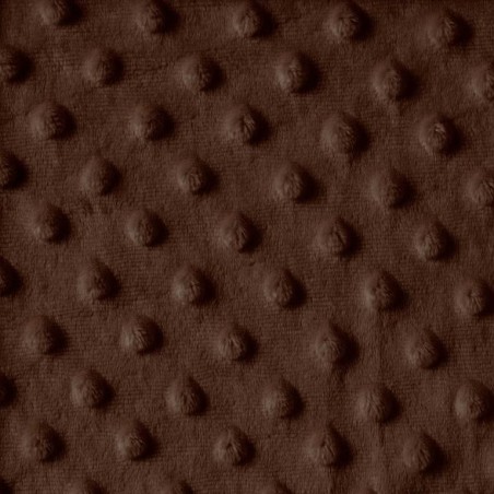 Minky - Tissu doudou cacao