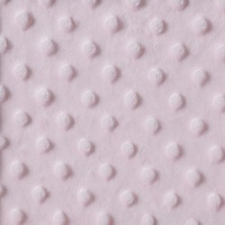 Minky tissu doudou rose clair