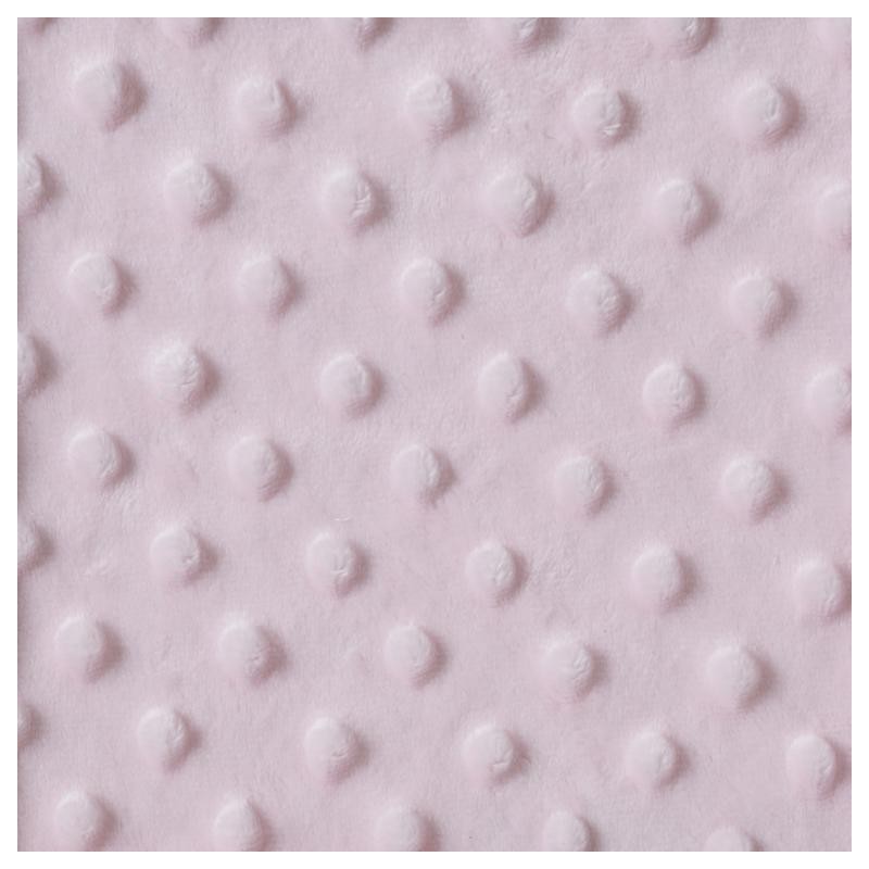 Minky tissu doudou rose clair
