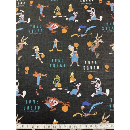 Popeline 150 - Space Jam tune squad fond noir