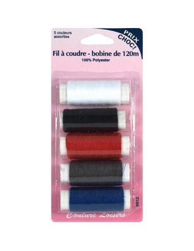 mercerie, assortiment de fils polyester