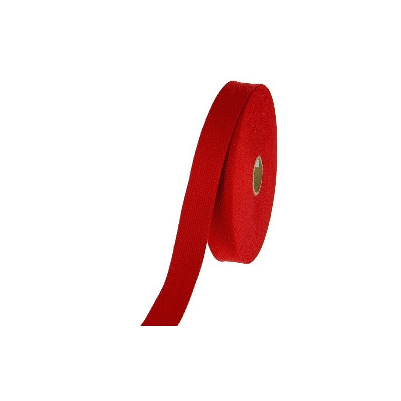 Sangle 23mm - Coton rouge