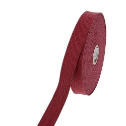 Sangle 23mm - Coton bordeaux