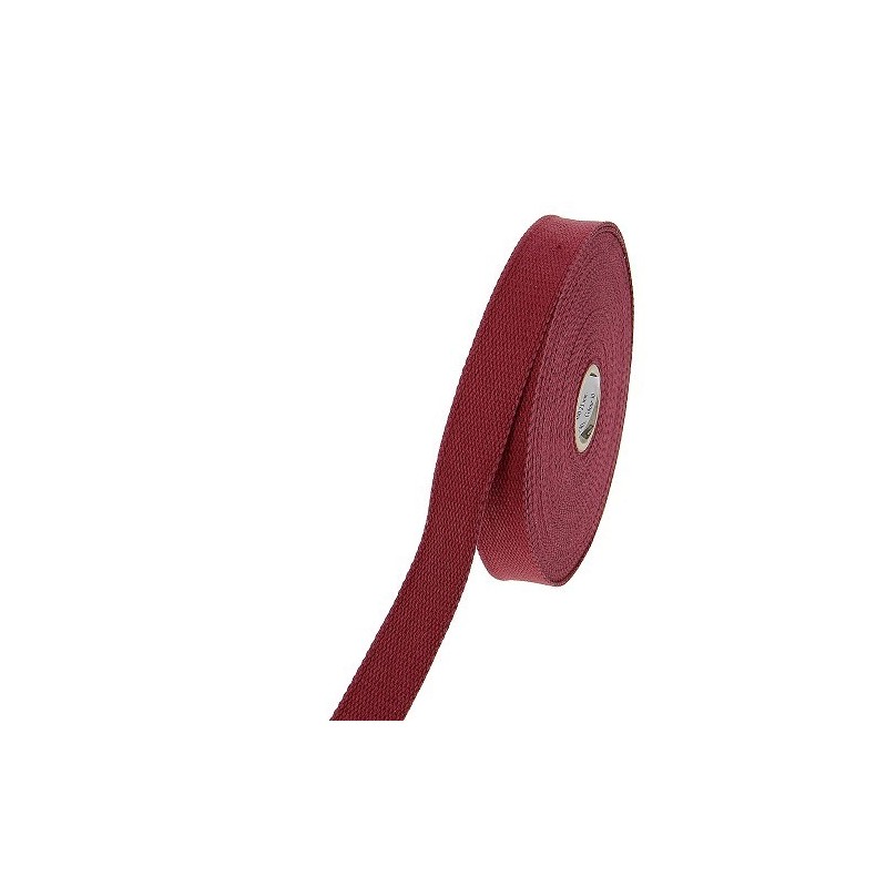 Sangle 23mm - Coton bordeaux
