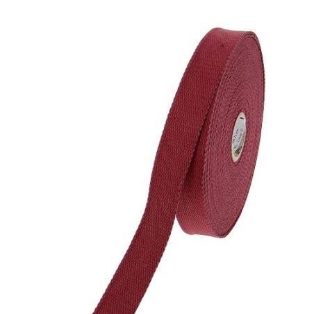 Sangle 23mm - Coton bordeaux