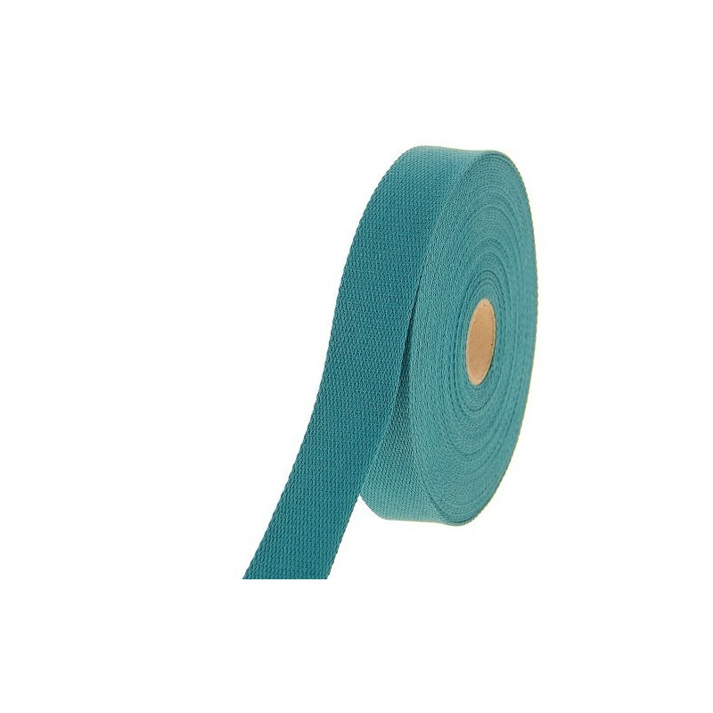 Sangle 23mm - Coton bleu canard