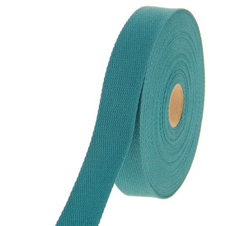 Sangle 23mm - Coton bleu canard