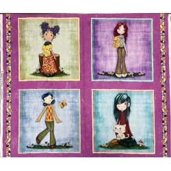 Panneau - Big little girls pink