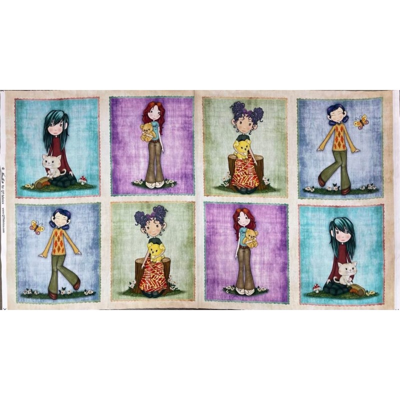 Panneau - Big little girls cream